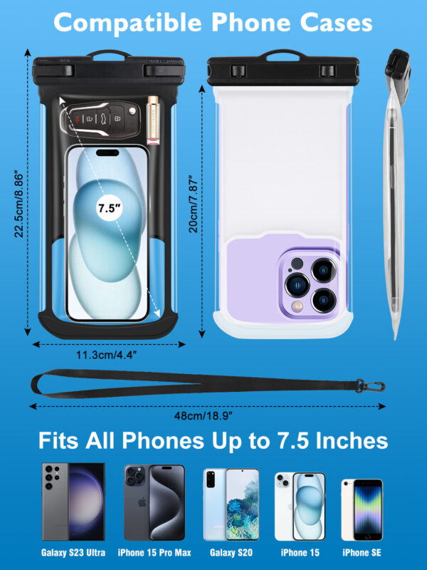 Haissky Polar Waterproof Bag | 7.5-inch Touchscreen | IPX8 Waterproof, Snowproof, and Dustproof | Skiing, Climbing, and Rafting Gear - Image 7