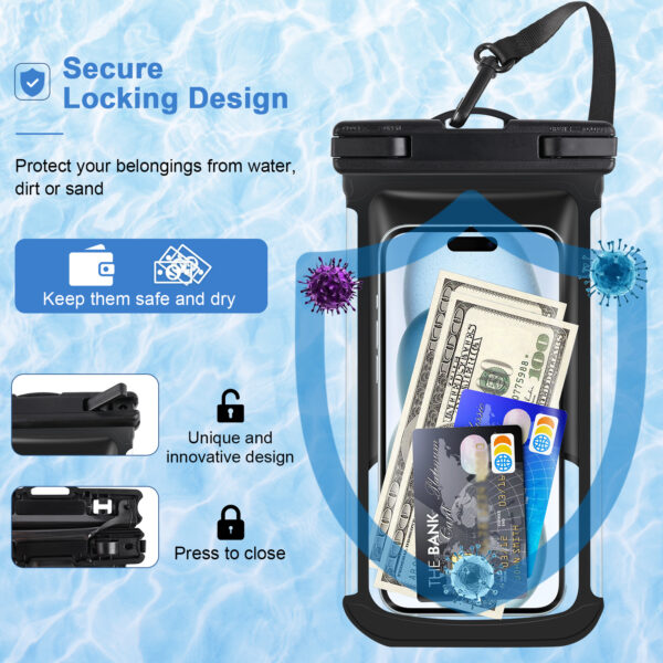Haissky Polar Waterproof Bag | 7.5-inch Touchscreen | IPX8 Waterproof, Snowproof, and Dustproof | Skiing, Climbing, and Rafting Gear - Image 6